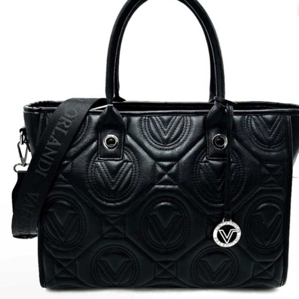 Valentino Orlandi Black Quilted Women's Bag